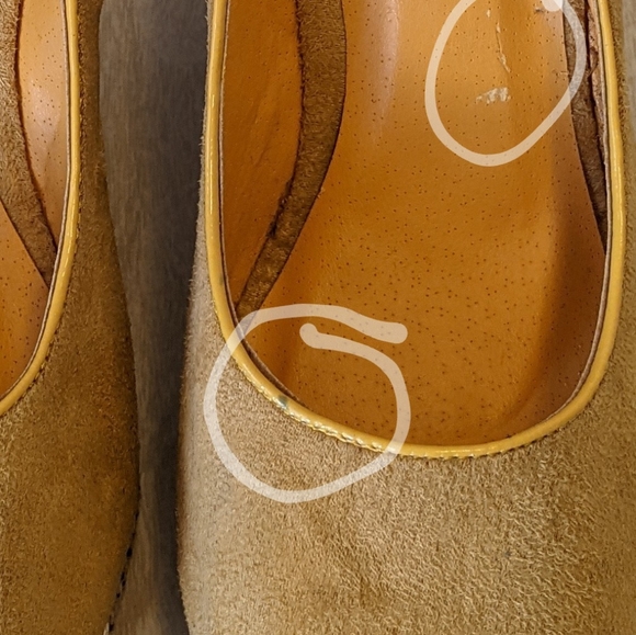 She's Collection Yellow Peep Toe Wedges 9 - Picture 10 of 12